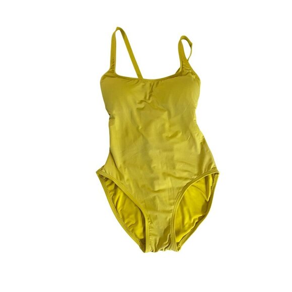 Michael Kors Women's Yellow Classic One Piece Swimsuit - 10 - Picture 1 of 12